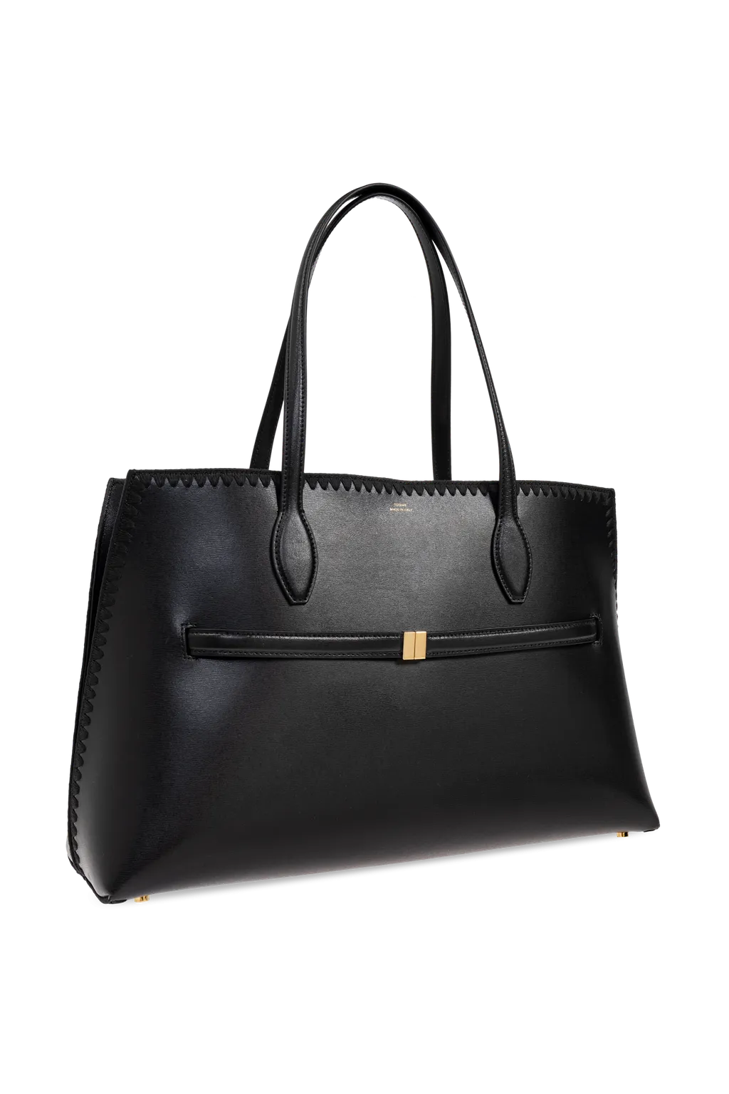 Top-Handle Stitched Tote Bag