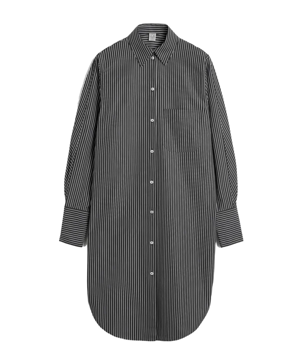 Striped Shirt Dress