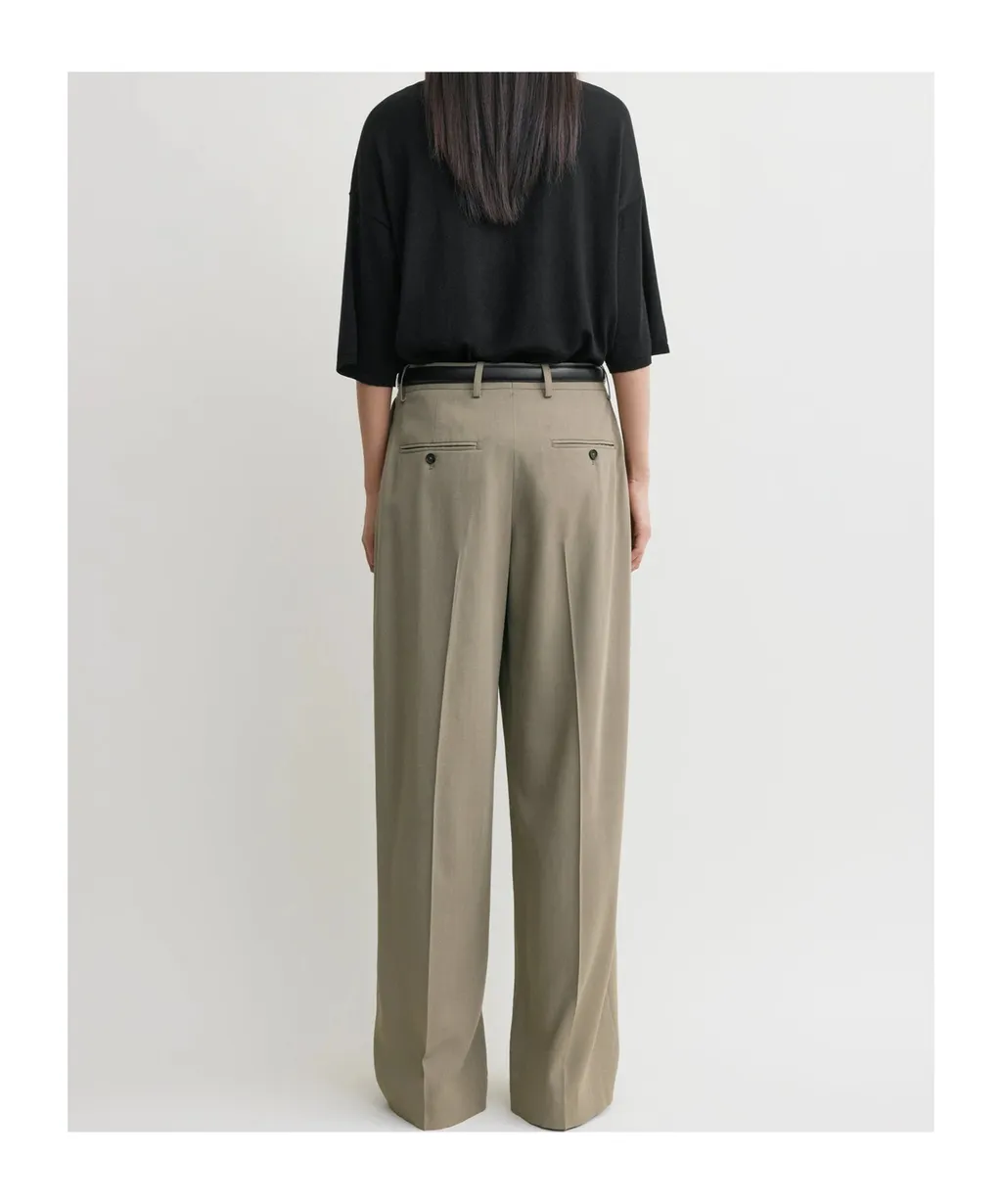 Zip-Fly Palazzo Pants