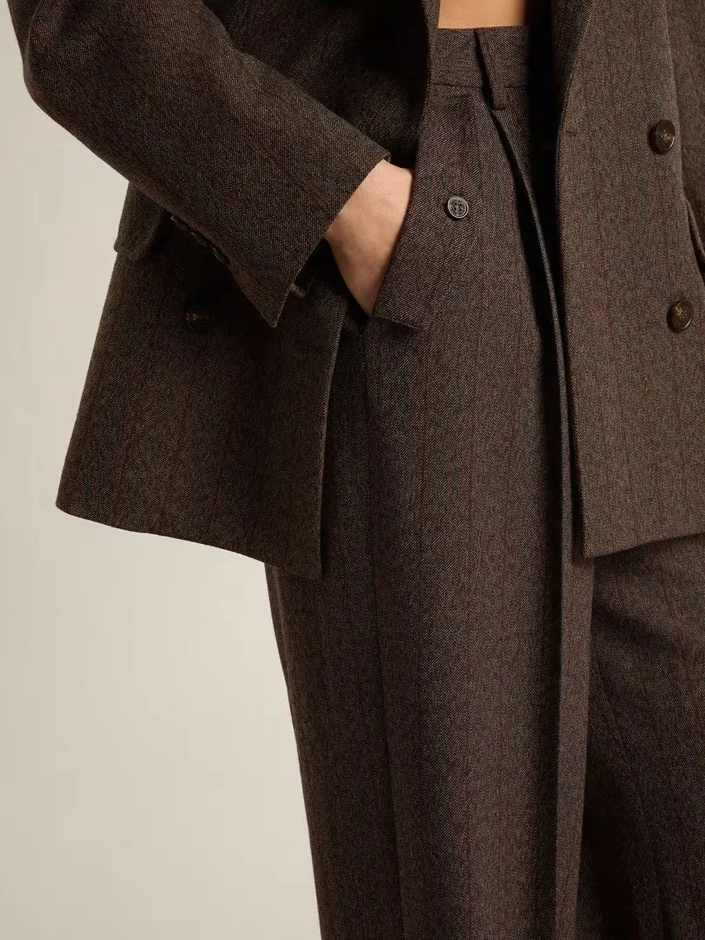 Pinstripe Virgin-Wool Trousers