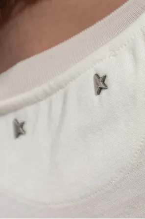 Star-Embellished Printed T-Shirt