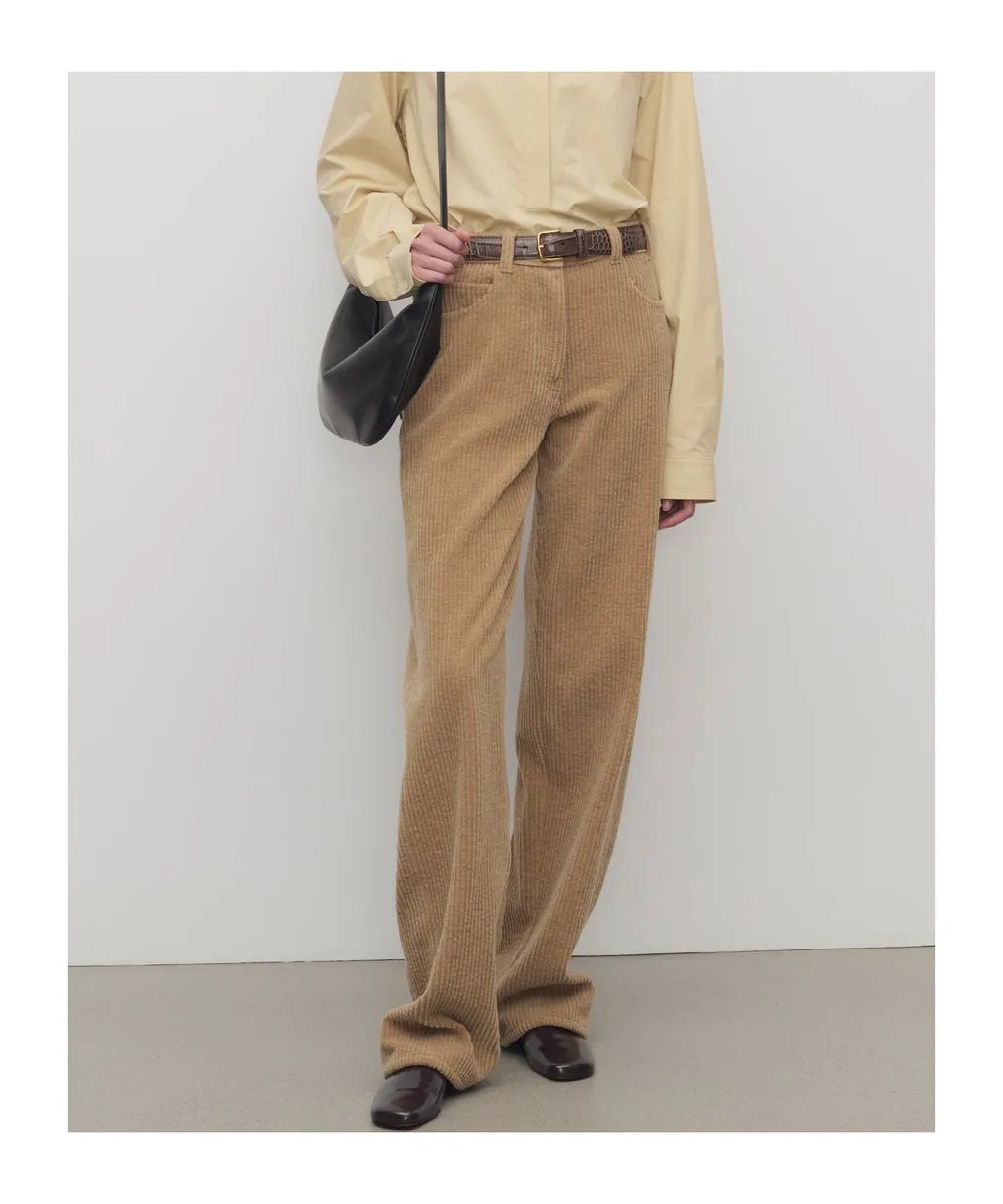 The Row Clair High-Waisted Corduroy Pants
