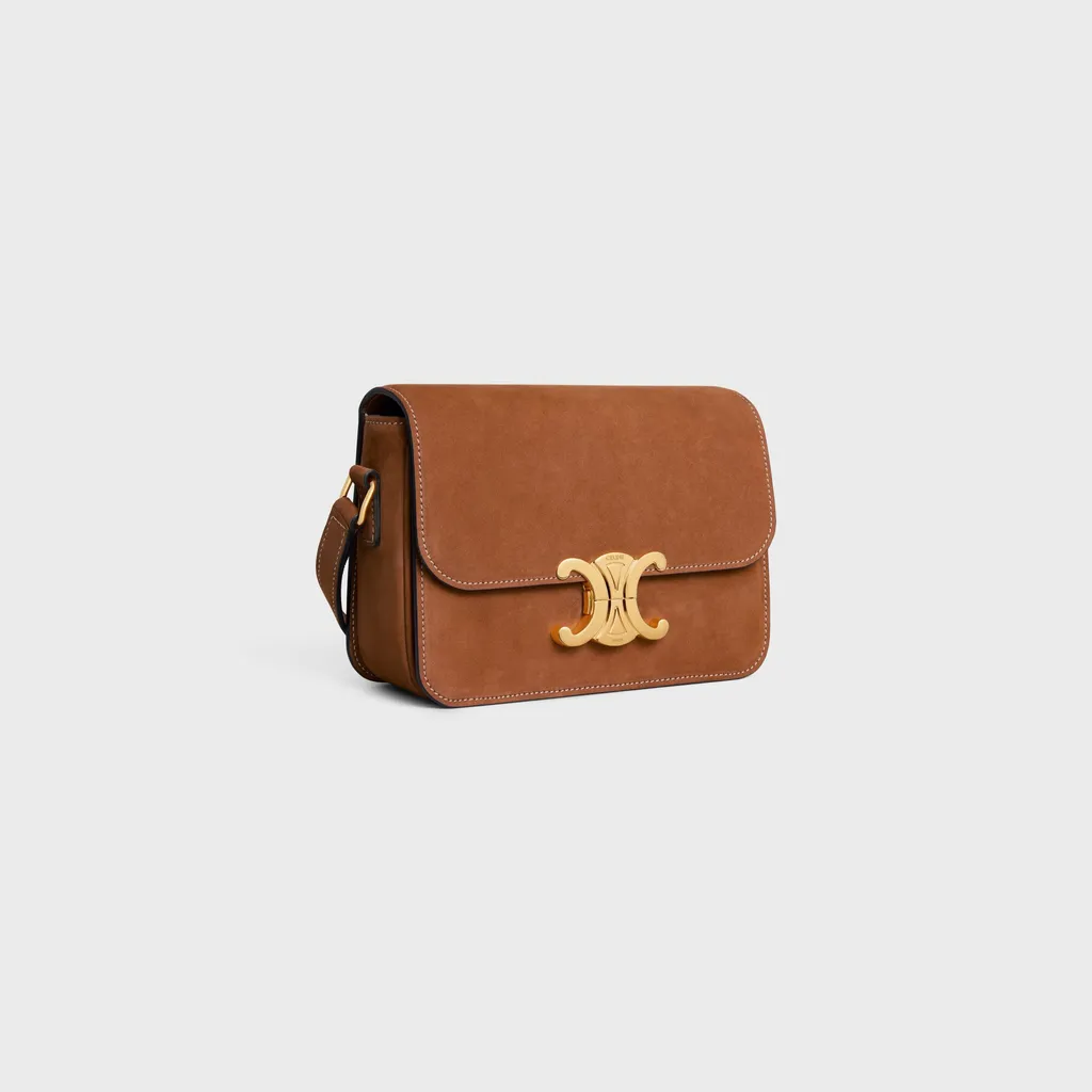 Teen Triomphe Bag In Nubuck Calfskin