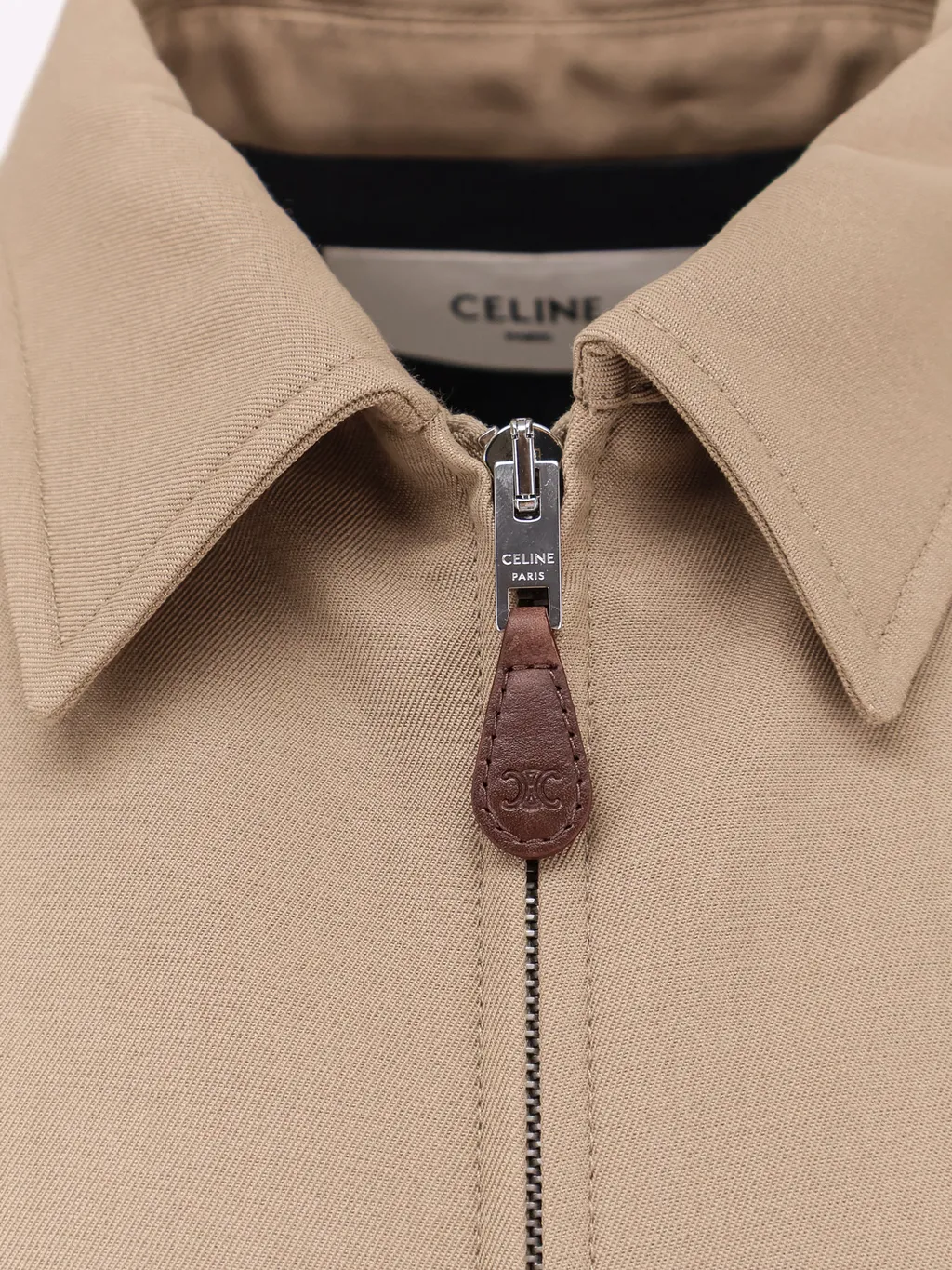 Blouson In Cotton And Wool Gabardine