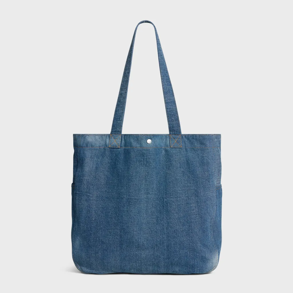 Large Cabas In Denim With Celine