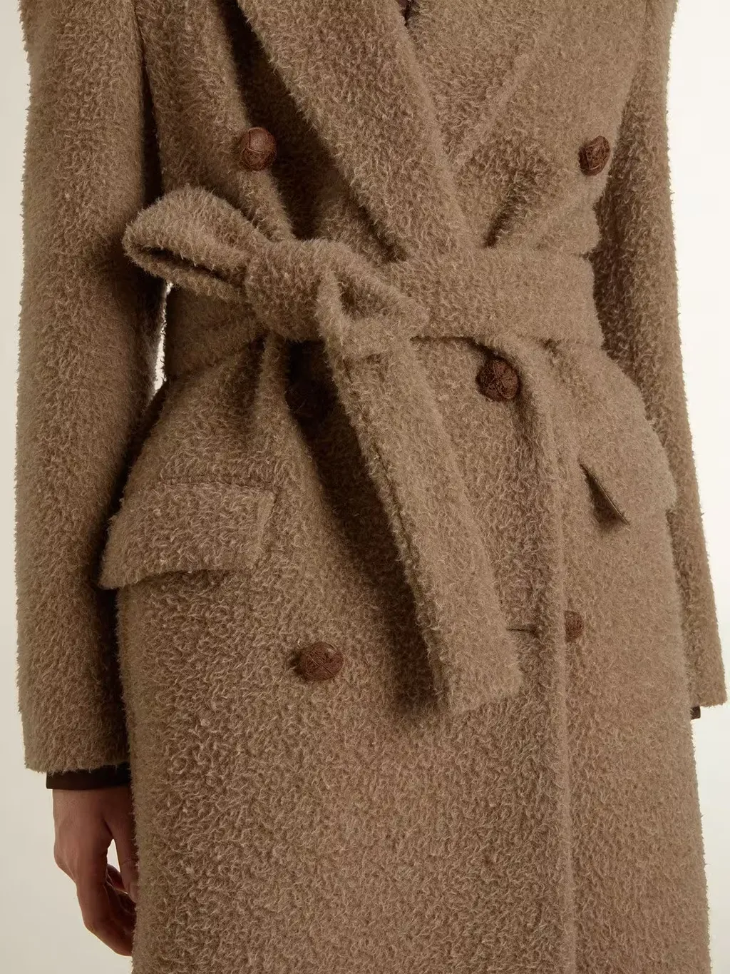 Golden Goose Deluxe Brand Double Breasted Belted Coat