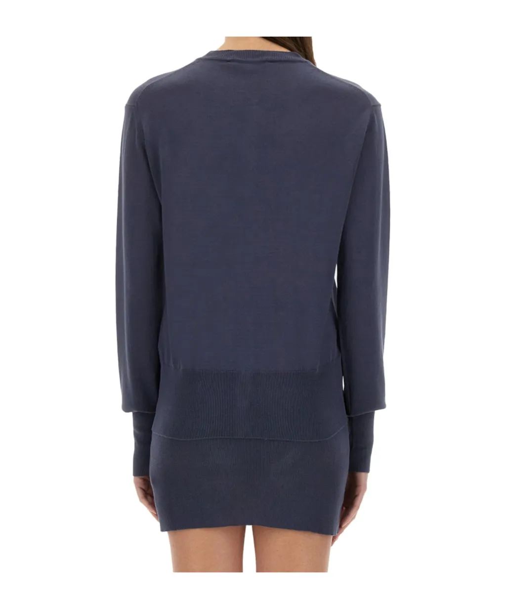 Vivienne Westwood Logo Embroidered Buttoned Cardigan