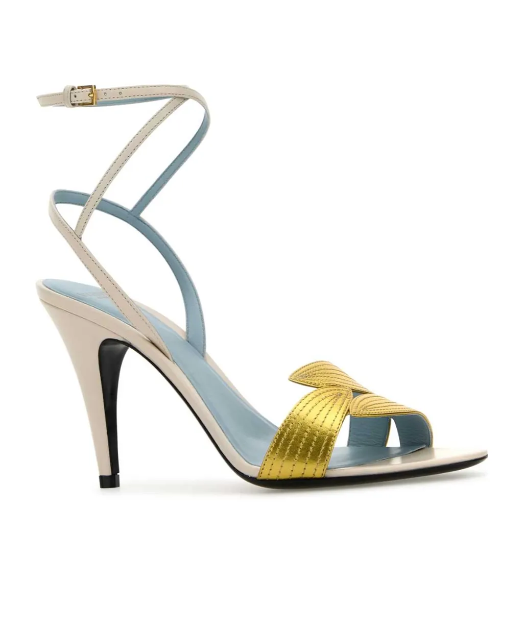 Valentino Open Toe Buckle Detailed Sandals