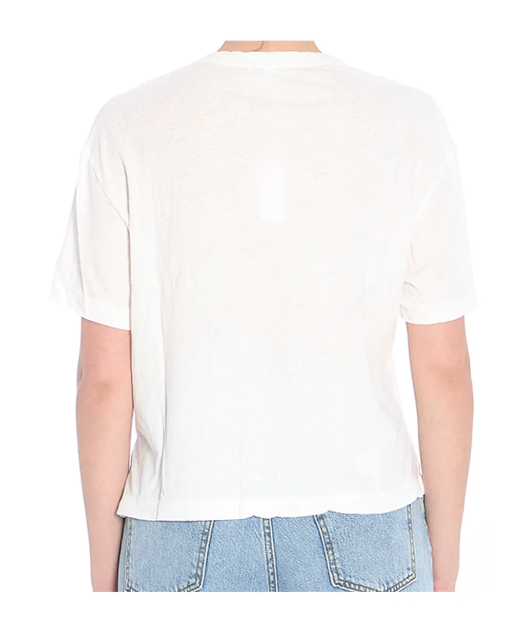 James Perse Cropped Crew-Neck Top