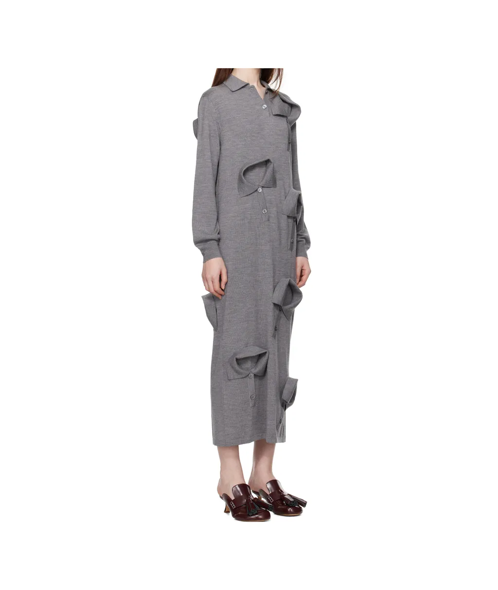 Multi Collars Knitted Dress