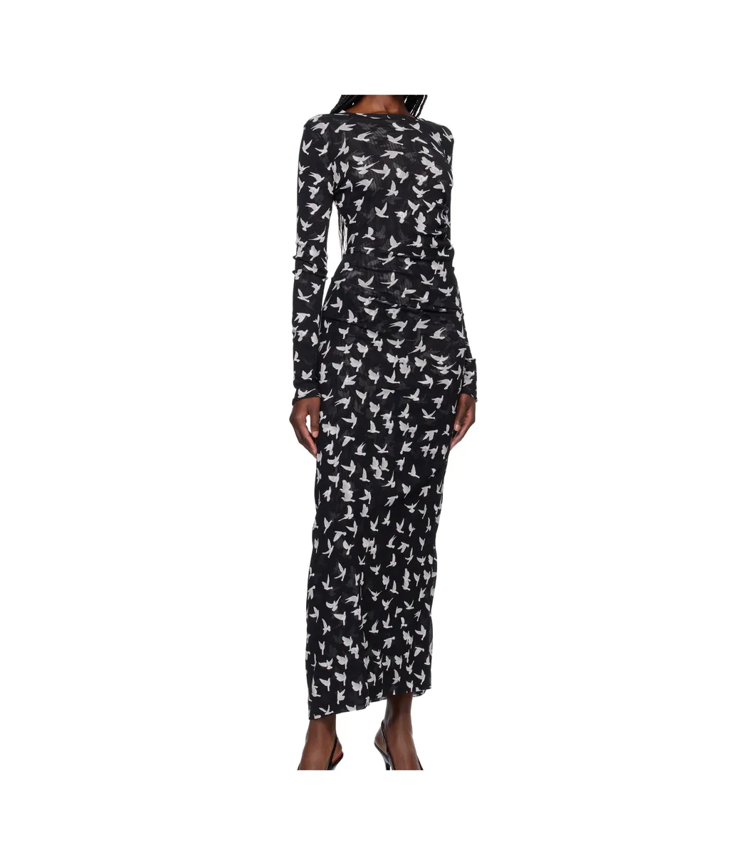 Dove Print Dress