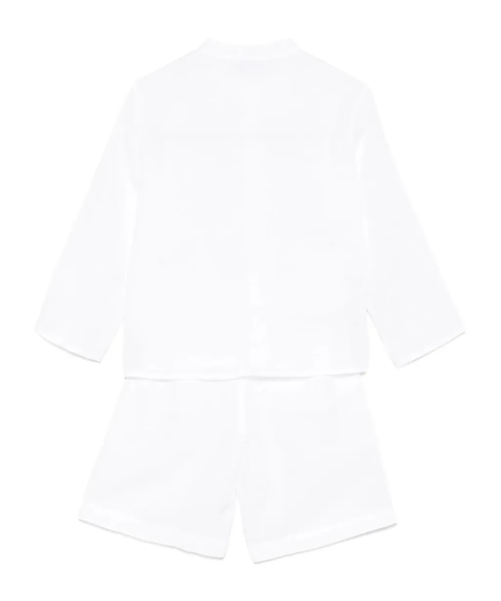 Long-Sleeved Shirt And Shorts Set