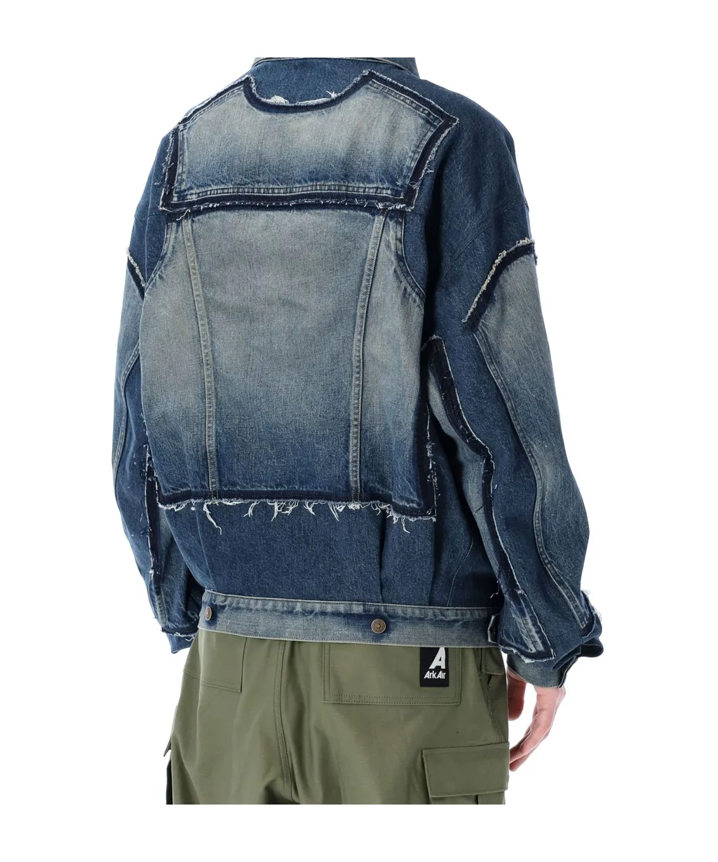 Junya Watanabe Raw-Cut Edge Denim Jacket