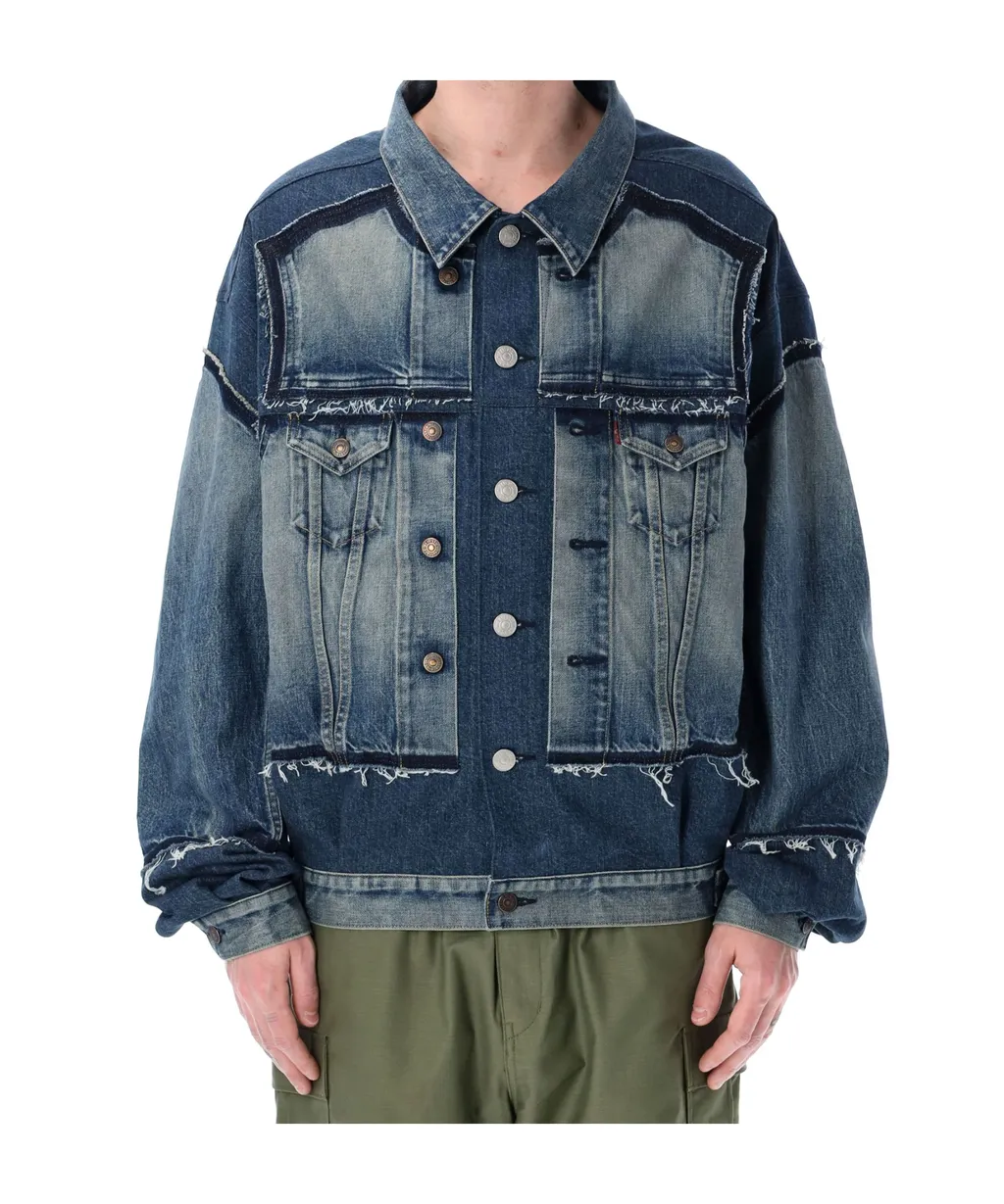 Junya Watanabe Raw-Cut Edge Denim Jacket