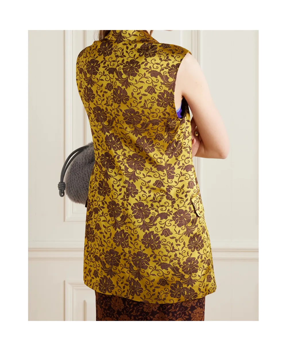 Asymmetrical Jacquard Vest