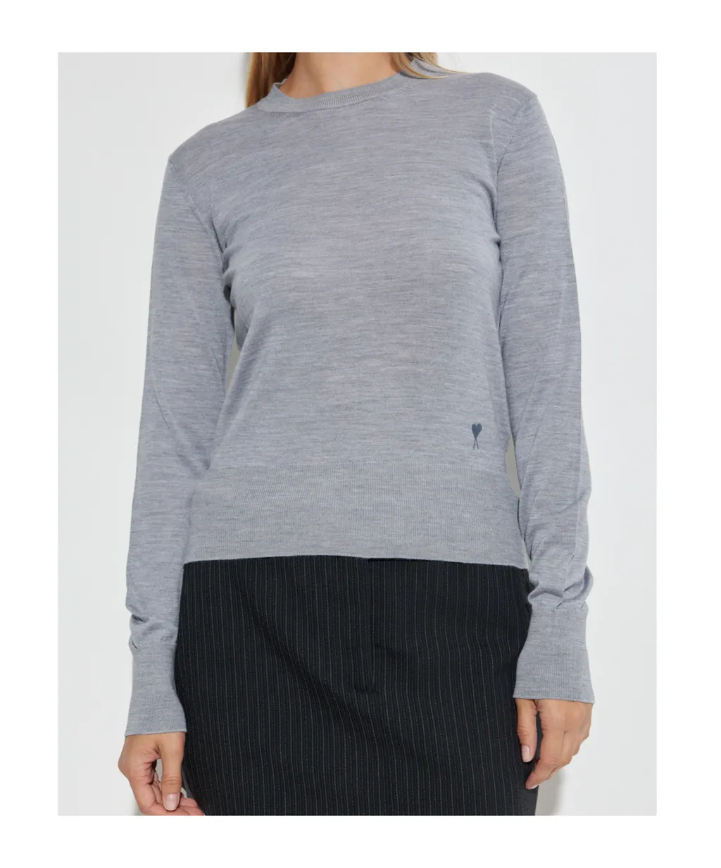 Crew Neck Long-Sleeved Sweater