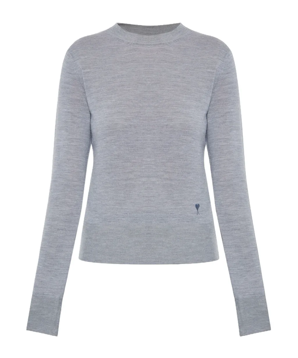 Crew Neck Long-Sleeved Sweater