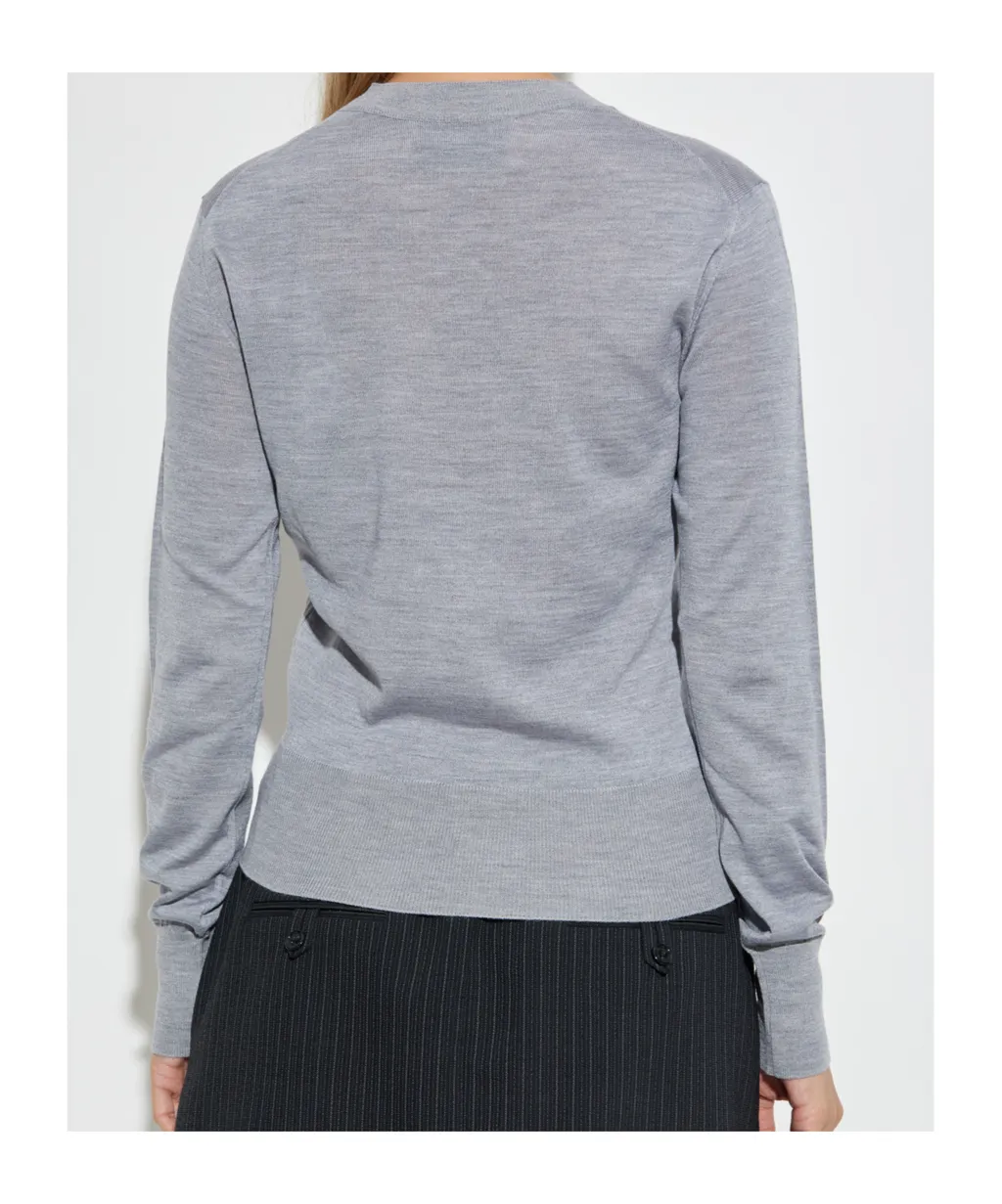 Crew Neck Long-Sleeved Sweater