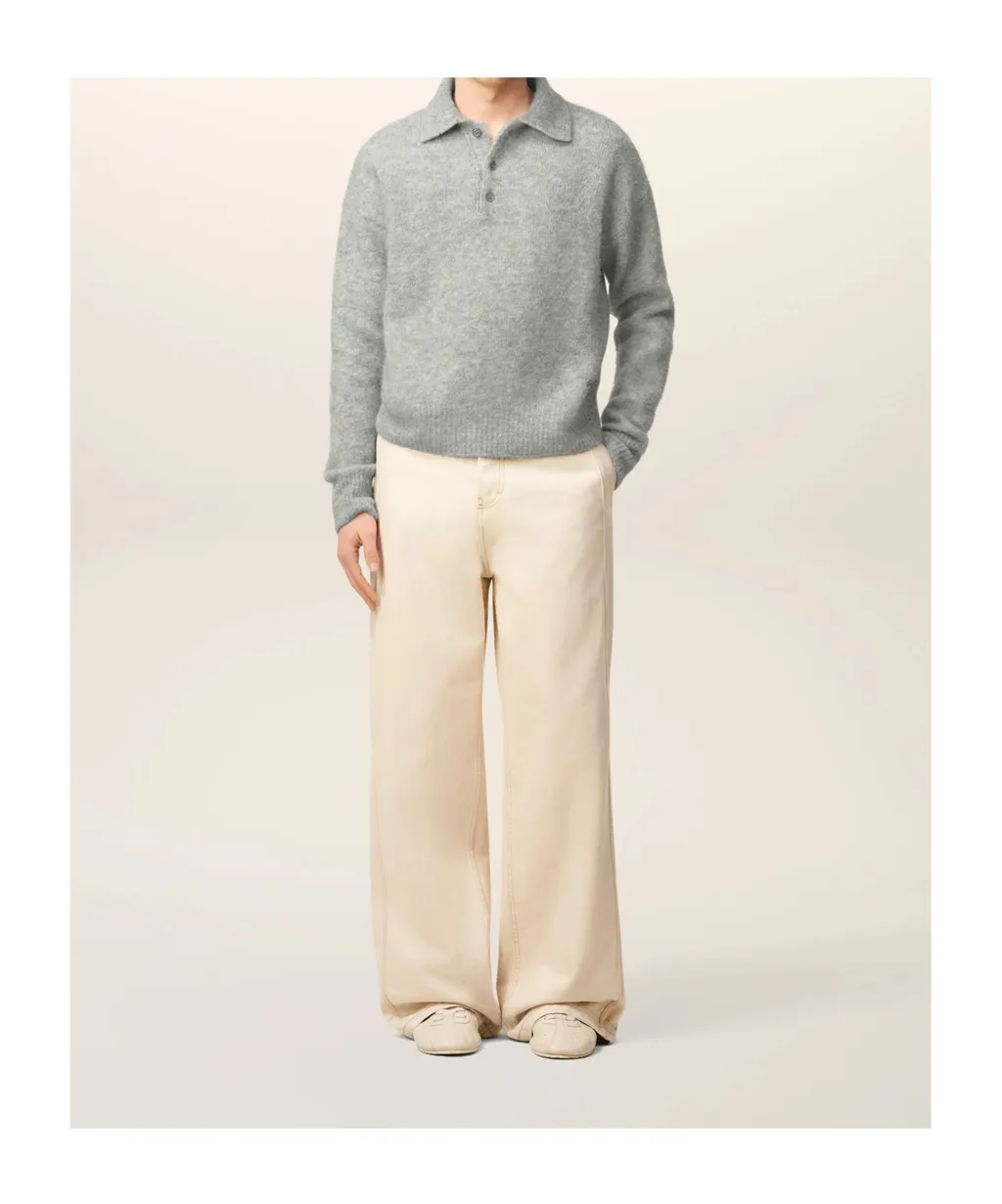 Lapel Long-Sleeved Sweater