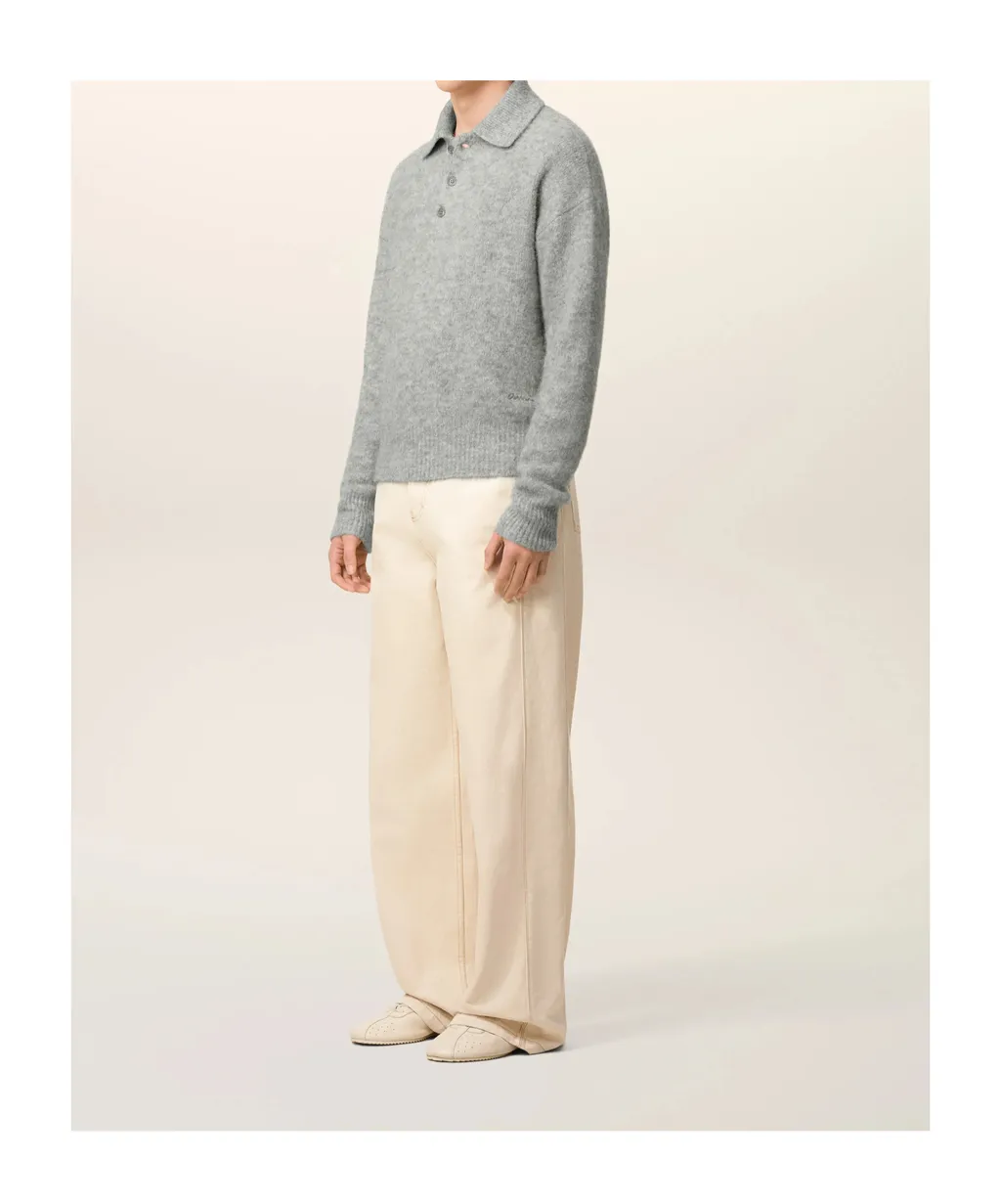 Lapel Long-Sleeved Sweater