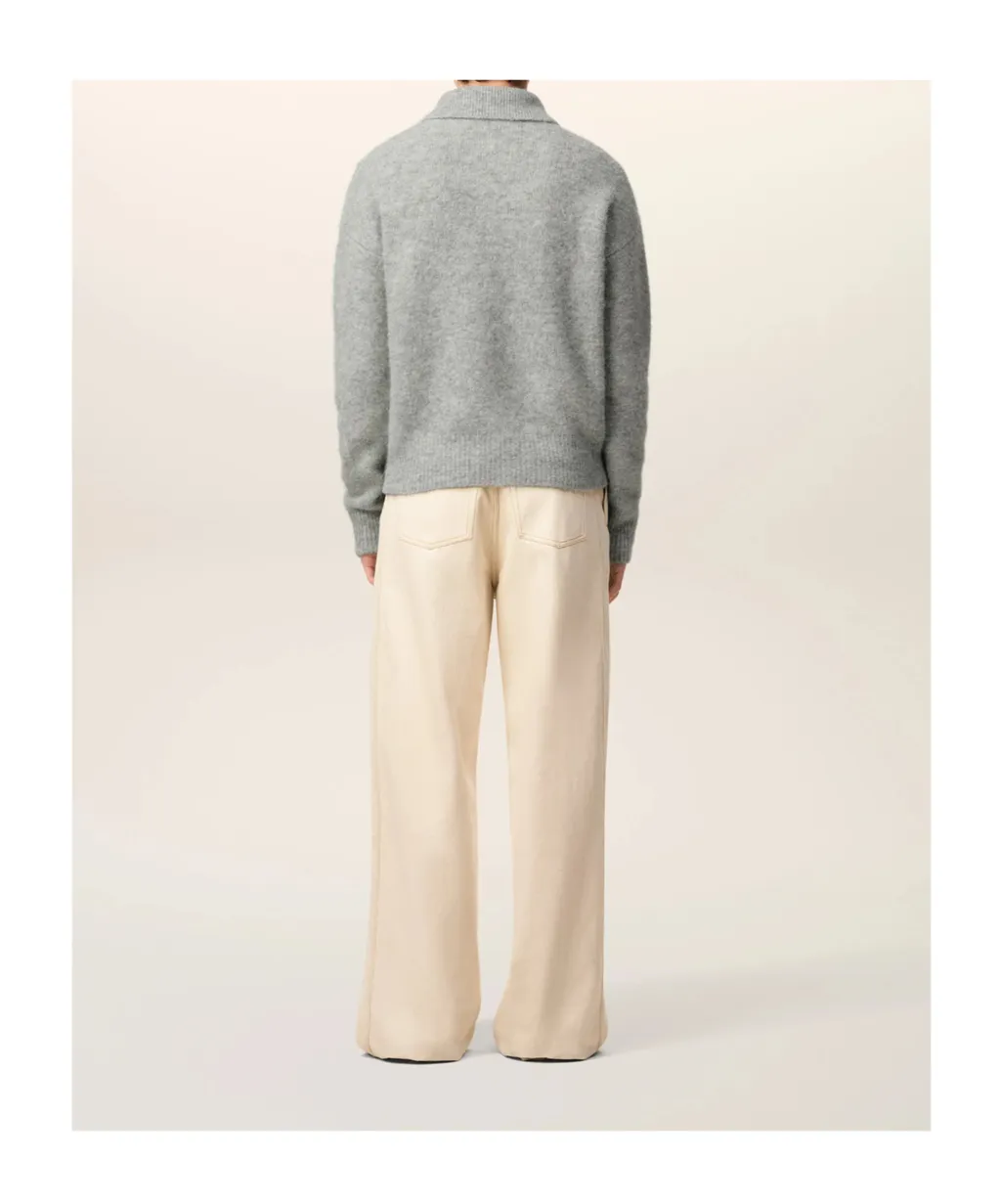 Lapel Long-Sleeved Sweater