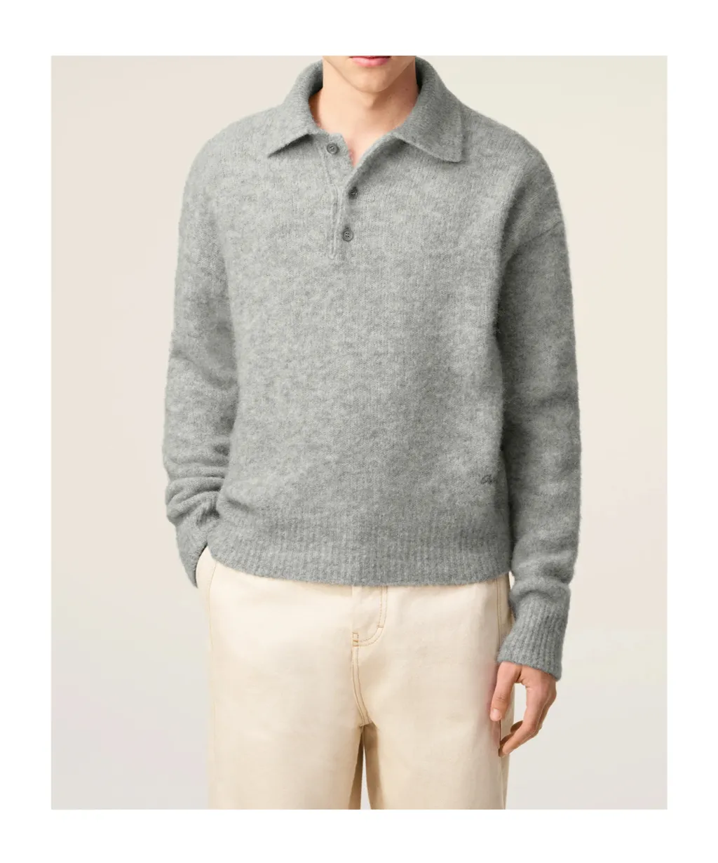 Lapel Long-Sleeved Sweater