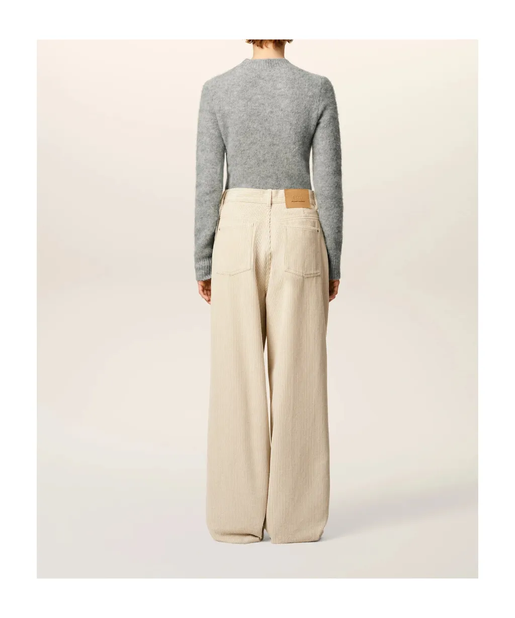 Ami Paris Logo Patch Corduroy Trousers