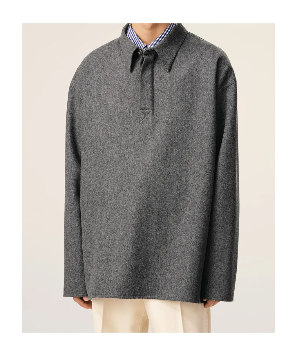 Ami Paris Long-Sleeved Polo Shirt