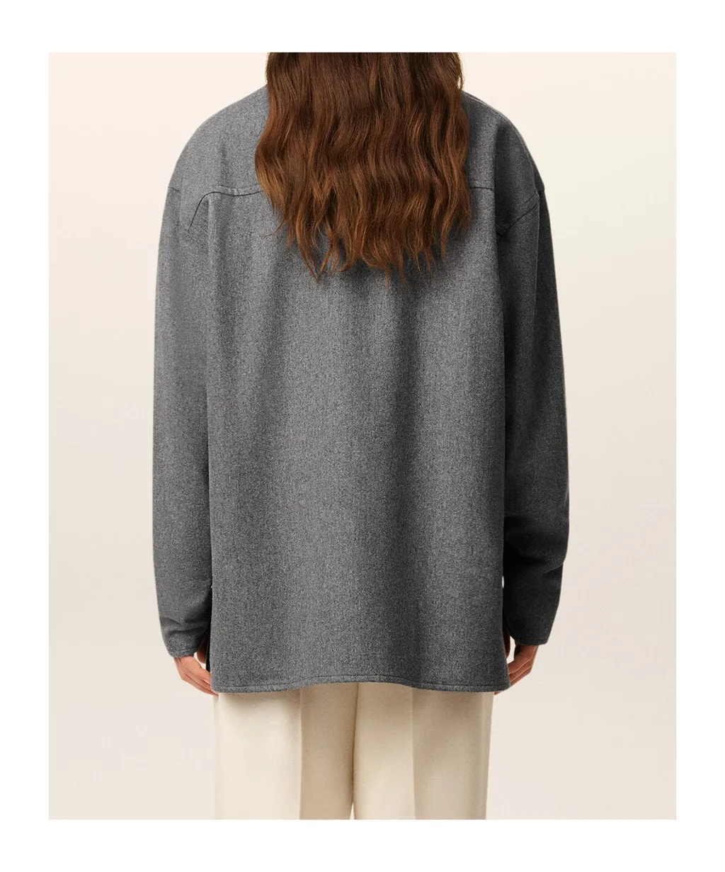 Ami Paris Long-Sleeved Polo Shirt