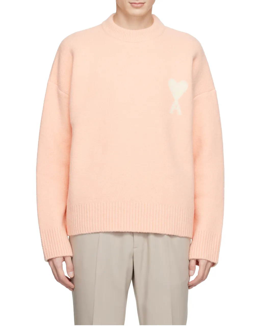 Ami Paris Ami De Coeur Crewneck Knitted Jumper
