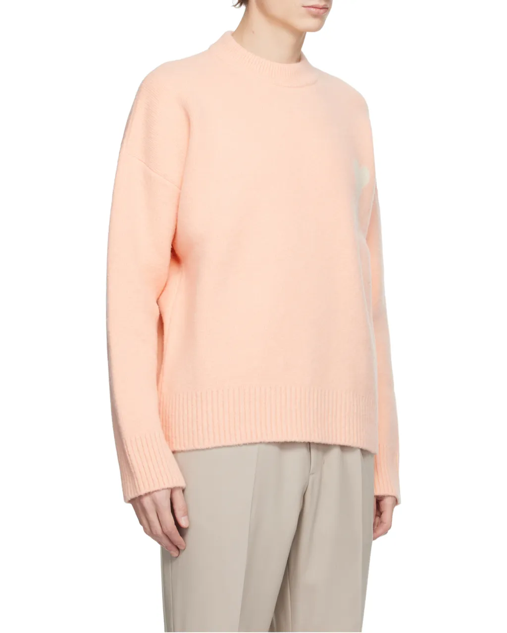 Ami Paris Ami De Coeur Crewneck Knitted Jumper