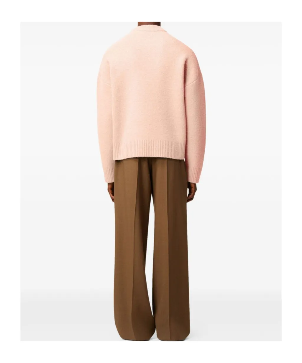 Ami Paris Ami De Coeur Crewneck Knitted Jumper