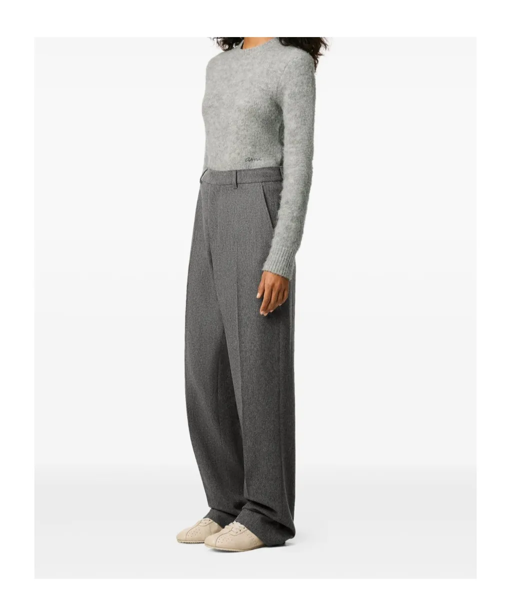 Ami Paris Wide Leg Trousers