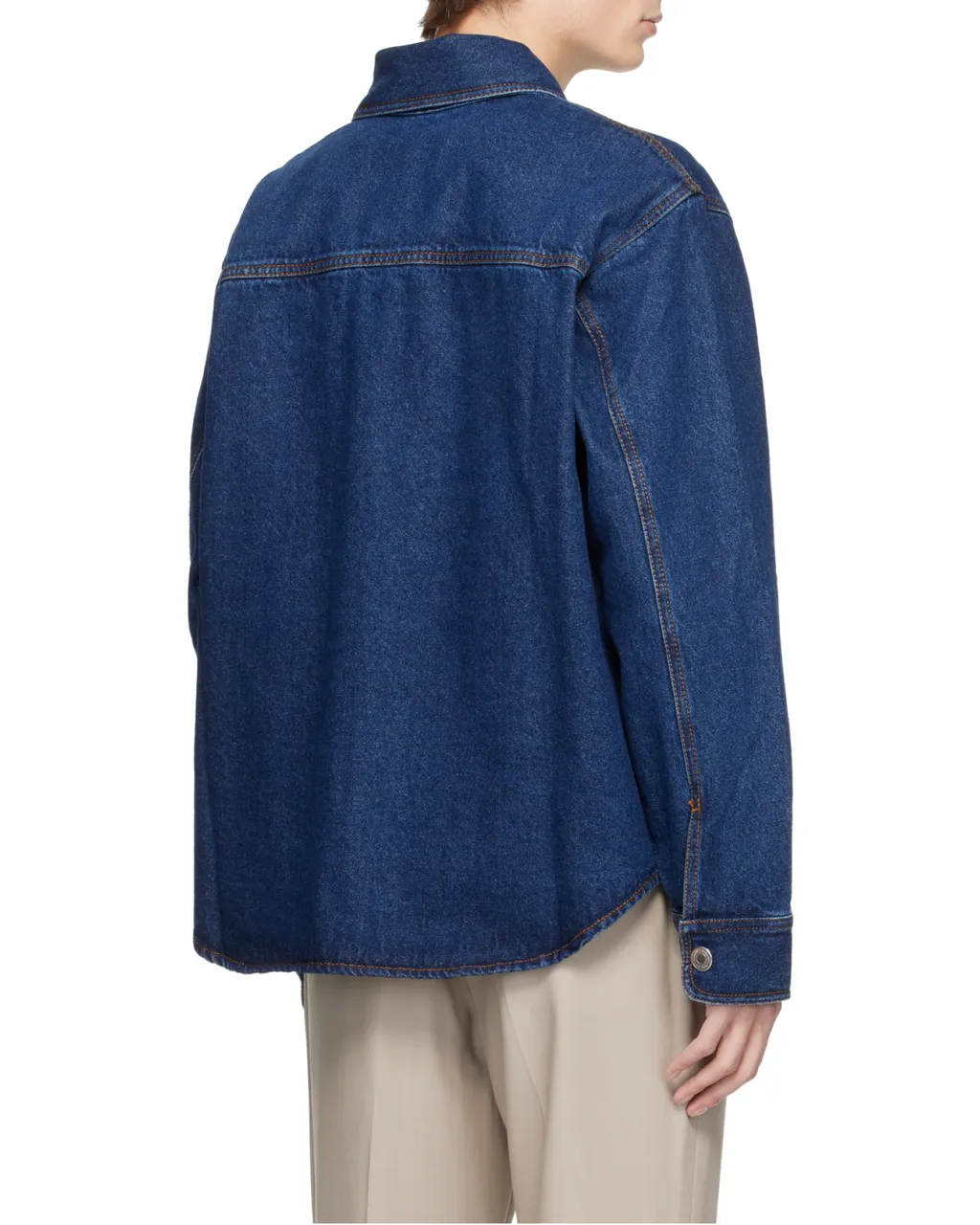 Ami Paris Ami De Coeur Denim Overshirt