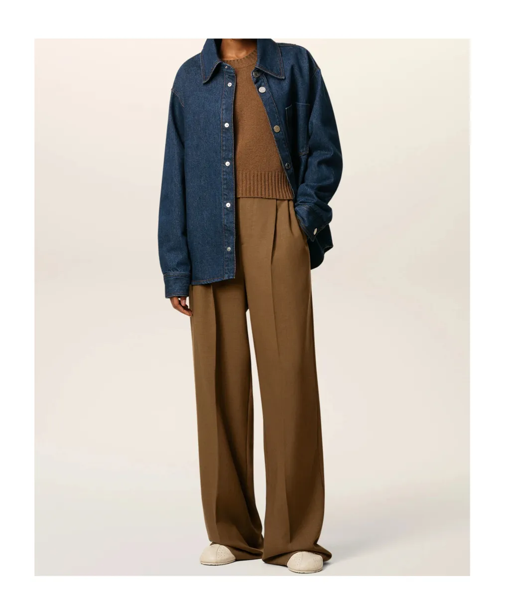 Ami Paris Ami De Coeur Denim Overshirt