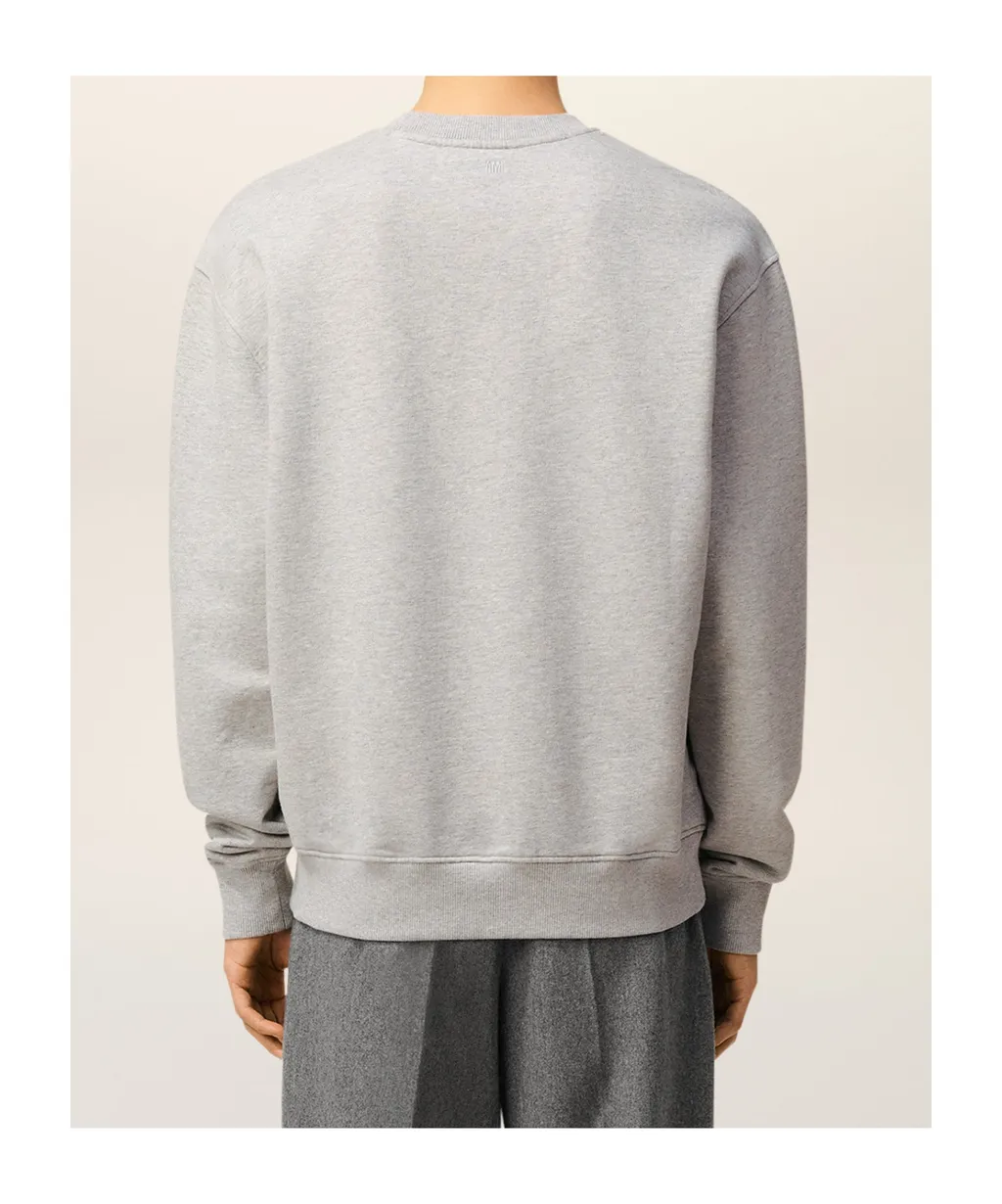 Ami Paris Logo Embroidered Crewneck Sweatshirt