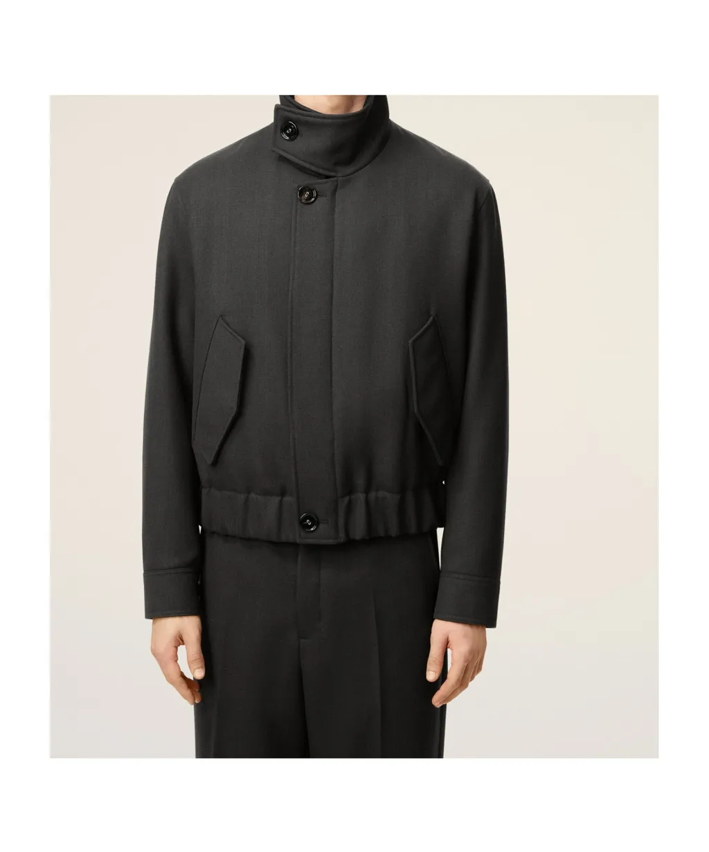 Harrington Wool Gabardine Jacket