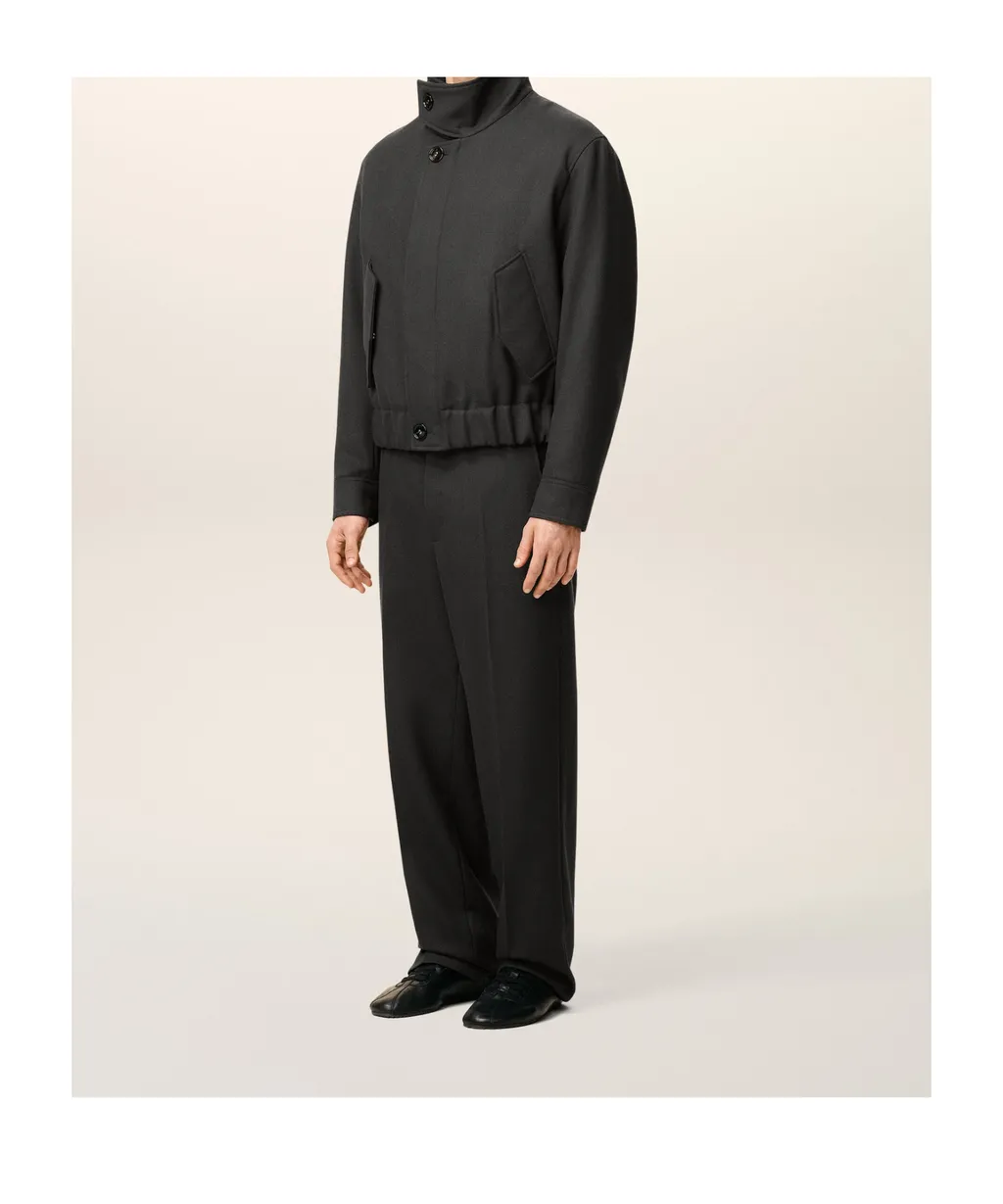 Harrington Wool Gabardine Jacket