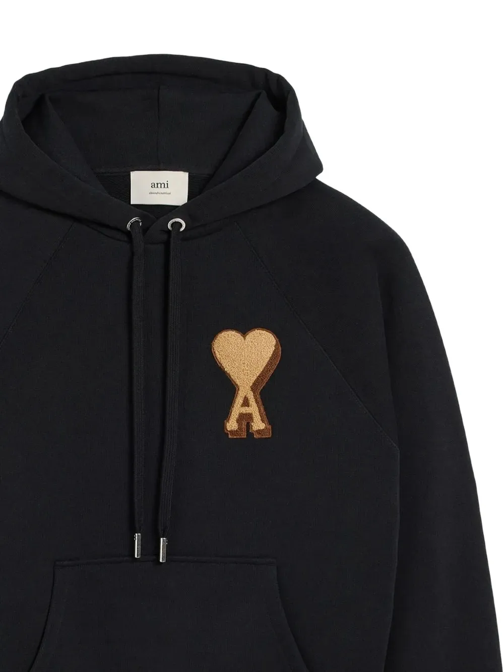 Ami Paris Logo Detailed Drawstring Hoodie