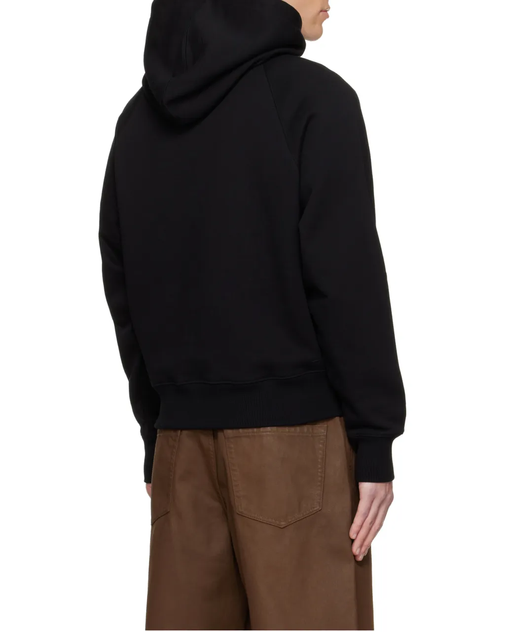 Ami Paris Logo Detailed Drawstring Hoodie