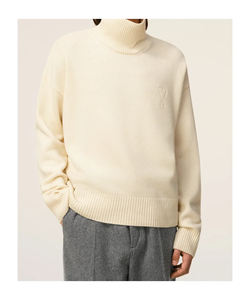 Wool And Cashmere Funnel Neck Sweater