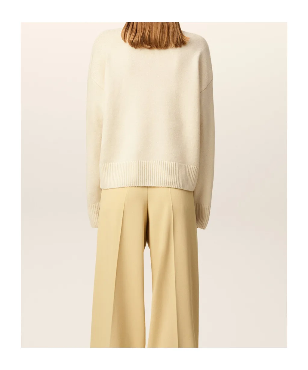 Wool And Cashmere Funnel Neck Sweater