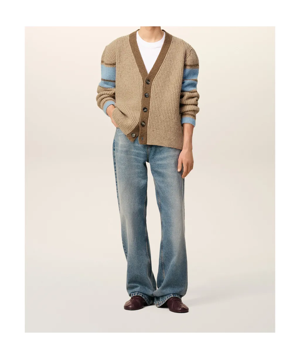 Ami College V-Neck Cardigan