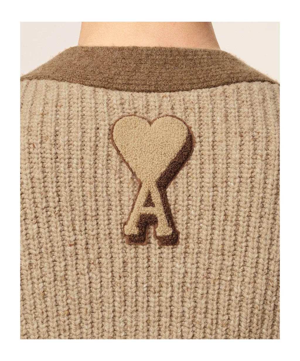 Ami College V-Neck Cardigan