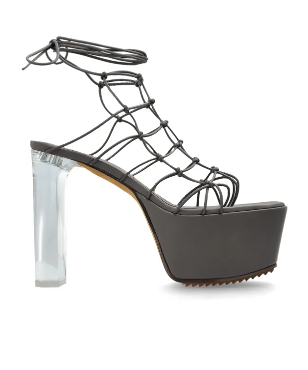 Rick Owens Hollywood Runway Web Platform Sandals