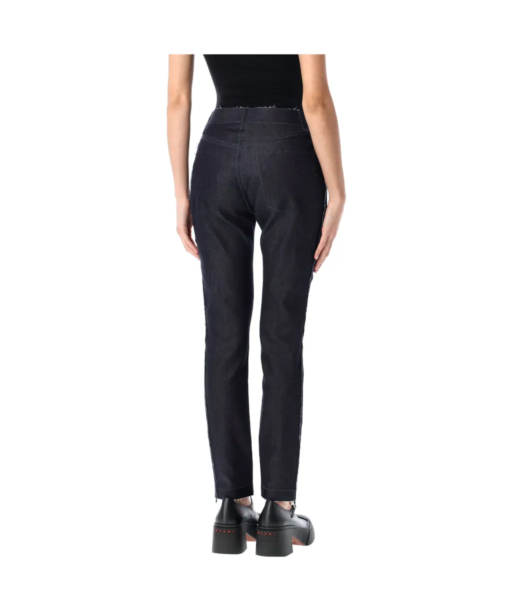 Marni Raw-Edge Slim Fit Jeans
