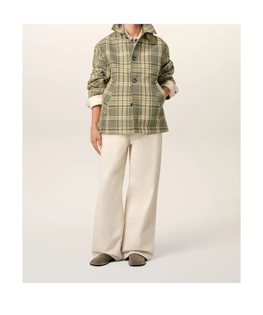 Ami Checked Button-Up Jacket