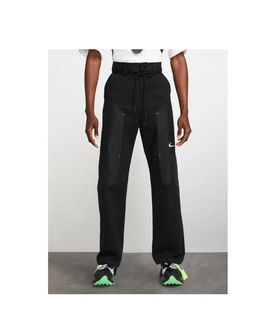 Black Logo-Printed Functional Pants