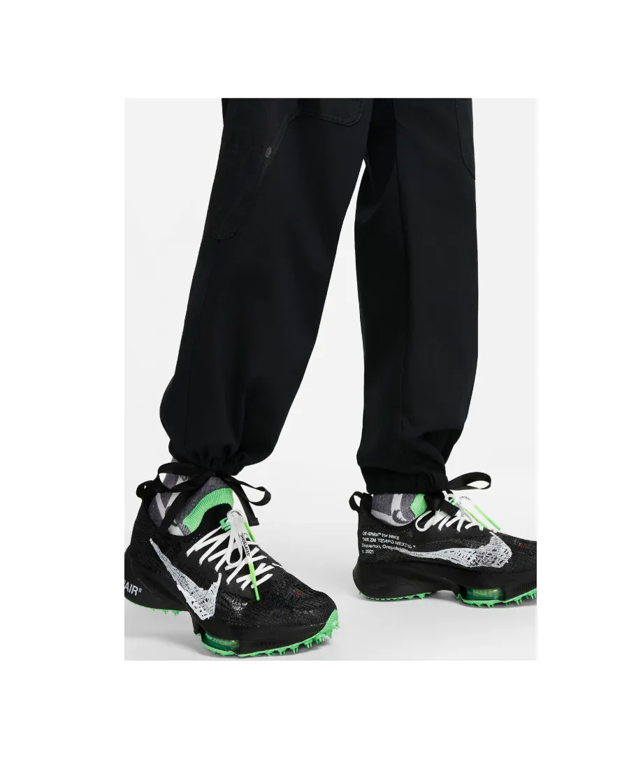Black Logo-Printed Functional Pants