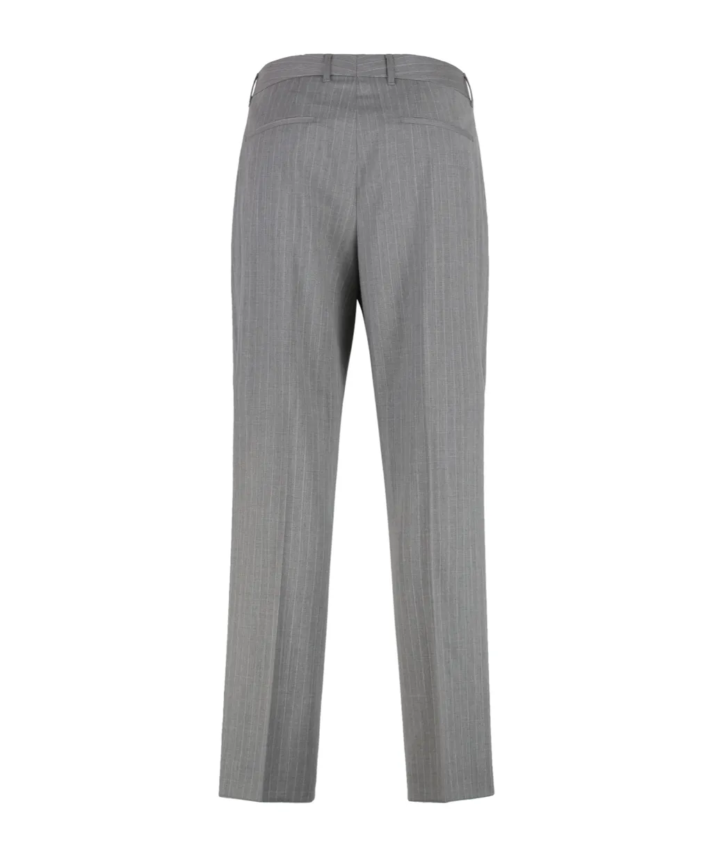 Boss Hugo Boss Striped Pleat Detailed Trousers
